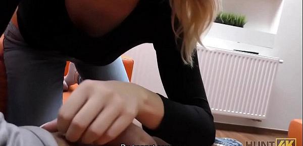 HUNT4K. Die blauäugige Miss Dream Nikky ist nicht gegen Abholung und Sex mit Fremden